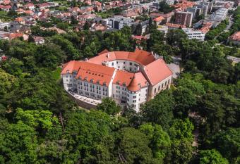 Palace Art Hotel Pezinok has rooms with a private hot tub