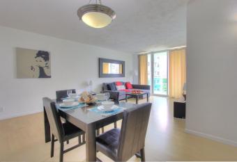 The Tides on Miami Hollywood Bay View Apartments 1B has Balcony rooms