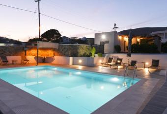 Flora s beach and pool villa in Syros has Balcony rooms