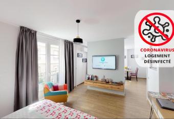 Appartement cosy avec balcon au coeur de Grenoble has Balcony rooms