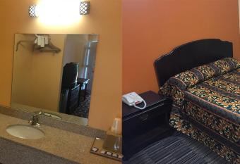 Leesville Lodge has rooms with a private hot tub