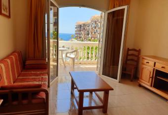 Studio with sea view shared pool and furnished terrace at Costa del Silencio 1 km away from the beach has Balcony rooms