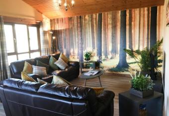 Silver Birch Lodge with Hot Tub near Cupar Fife has Balcony rooms