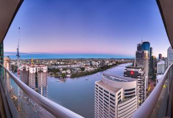 African Escape on Level 38 - Balcony with Views has rooms with a private hot tub