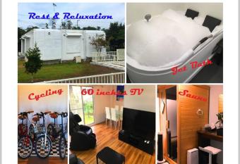 HOUSE K has rooms with a private hot tub