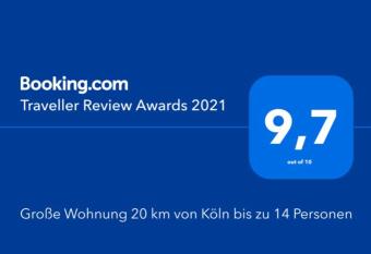Gro  e Wohnung 20 km von K  ln bis zu 14 Personen allows 18 year olds to book a room