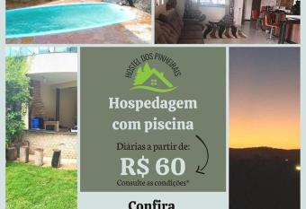 Hostel dos Pinheirais has Balcony rooms