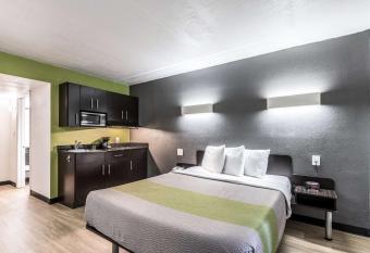 Studio 6 Indianapolis. In allows 18 year olds to book a room