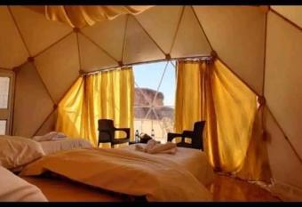 Wadi Rum Maracan   camp has rooms with a private hot tub