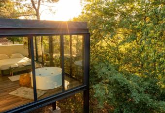 Peso Village has rooms with a private hot tub