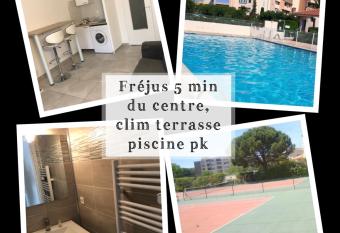 Frejus balcon des ar  nes studio 5e   tage piscine clim tennis allows 18 year olds to book a room