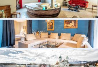 Altstadt Hotel Magic Luzern has rooms with a private hot tub