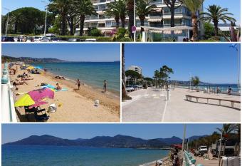 Garden and beach sea view apartment Cannes has Balcony rooms