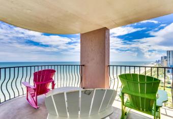 Hosteeva Palms Resort 3BR 15th Floor Oceanfront has Balcony rooms