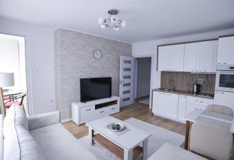 White Apartment has Balcony rooms