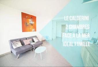 LE CALDERINI APPART - Face PLAGE WIFI et PARK Gratuit CALME - R  sid Le Surcouf - CoH  teConciergerie La Grande Motte has Balcony rooms