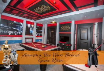 Free Pool Heat - Sleeps 25 - Star Wars Game Room has rooms with a private hot tub