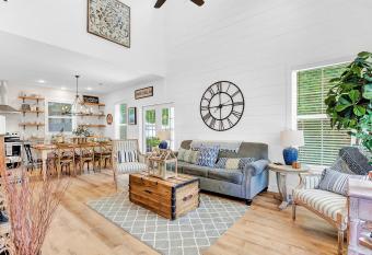 Luxury Home Near Main with Hot tub Firepits Gazebo has rooms with a private hot tub