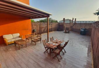 Rom  ntico apartamento, piscina y BBQ en Playa La Tejita has Balcony rooms