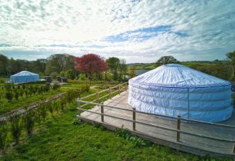 Glamping Yurts near Newquay has Balcony rooms