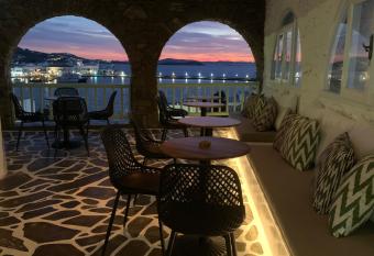 Yalos Hotel Sunset view Mykonos town private rooms allows 18 year olds to book a room