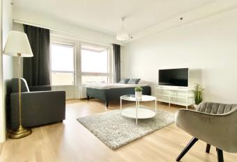 City Home Finland Panorama Suite - New Luxury Suite with Own SAUNA, One Bedroom, Spacious Balcony with City Views and Great Location next to Nokia Arena has Balcony rooms