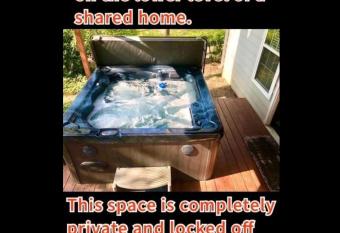 Luxurious Private Studio Get-away w/ Hot Tub & Koi Pond has Balcony rooms