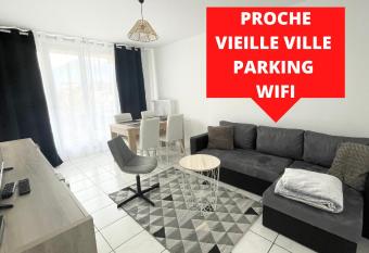 L Isernon - Spacieux T2 au bord de la rivi  re has Balcony rooms