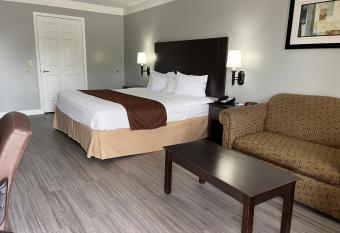 Super 6 Inn & Suites has Smoking rooms