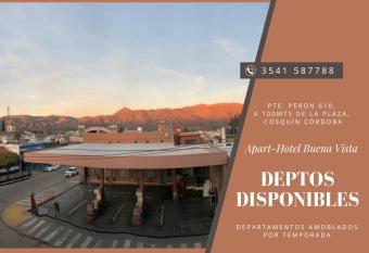Apart Buena Vista Cosqu  n - Departamentos en pleno centro has Balcony rooms