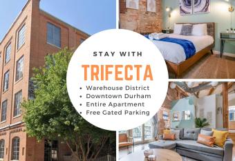 100 Year-Old Historic Brick 2BR Loft & Large Patio & Hammocks & High Ceiling has Balcony rooms