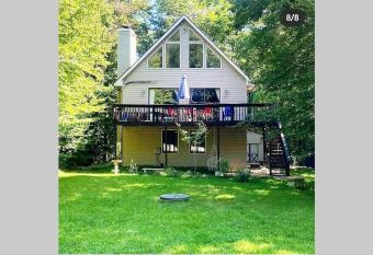 The camping fun house has Balcony rooms