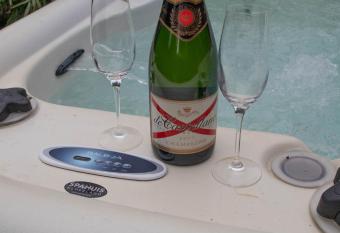 Gezellig Chalet met priv   jacuzzi allows 18 year olds to book a room