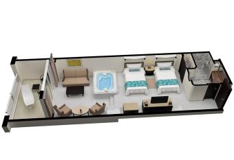 Cozumel Palace-All Inclusive has rooms with a private hot tub