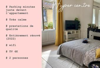 Studio standing, hyper centre, tr  s calme allows 18 year olds to book a room