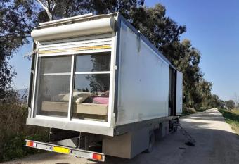 Luxury caravan truck in the Golan Heights allows 18 year olds to book a room