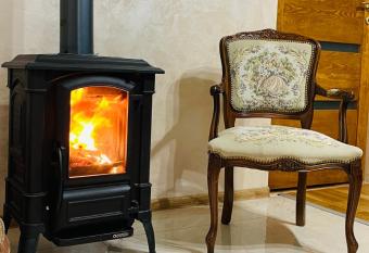 Gem  tliches Apartment mit Kamin und Wohnk  che has Balcony rooms