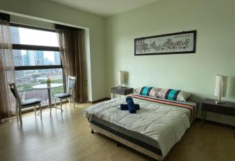 Private Jacuzzi Staycation at KL City 1017 has rooms with a private hot tub