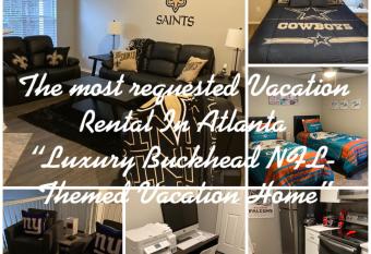 Luxury Buckhd NFL-Themed Home 3BR w loft 2BA Pool allows 18 year olds to book a room