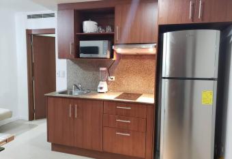 Ecusuites Executive Dpto Riverfront Hotel Wyndham has rooms with a private hot tub