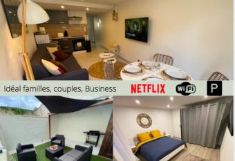 Le Boinot - Patio priv  , wifi haut d  bit, Netflix, stationnement gratuit has Balcony rooms