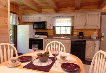 Wild Rose Cabin by Amish Country Lodging has Balcony rooms