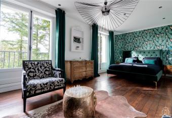 H  tel Particulier de Montmorency - Proche a  roport Paris Roissy-Charles De Gaulle has rooms with a private hot tub