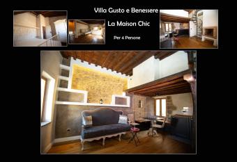 villa gusto e benessere la maison chic has Balcony rooms