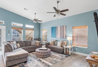 New 5 BDRM W/Pool, Observation Deck Walk to Beach! has Balcony rooms