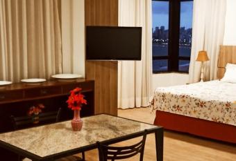 Flat Su  te Superior, com acesso ao clube super quadra A has Balcony rooms