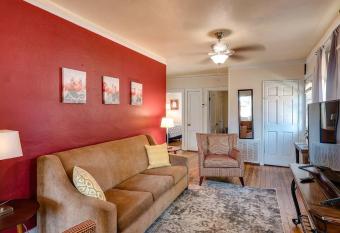 Retro Rainbow at Herb River- Flamingo Flat #4 allows 18 year olds to book a room