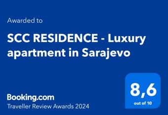 Close to SCC Luxury apartment in Sarajevo has rooms with a private hot tub