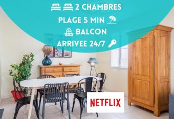 Ch  telaillon-Plage - A 5mn de la Plage    pied - Arriv  e autonome has Balcony rooms