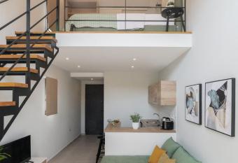 Cosy & elegant loft suite in the city center has Balcony rooms